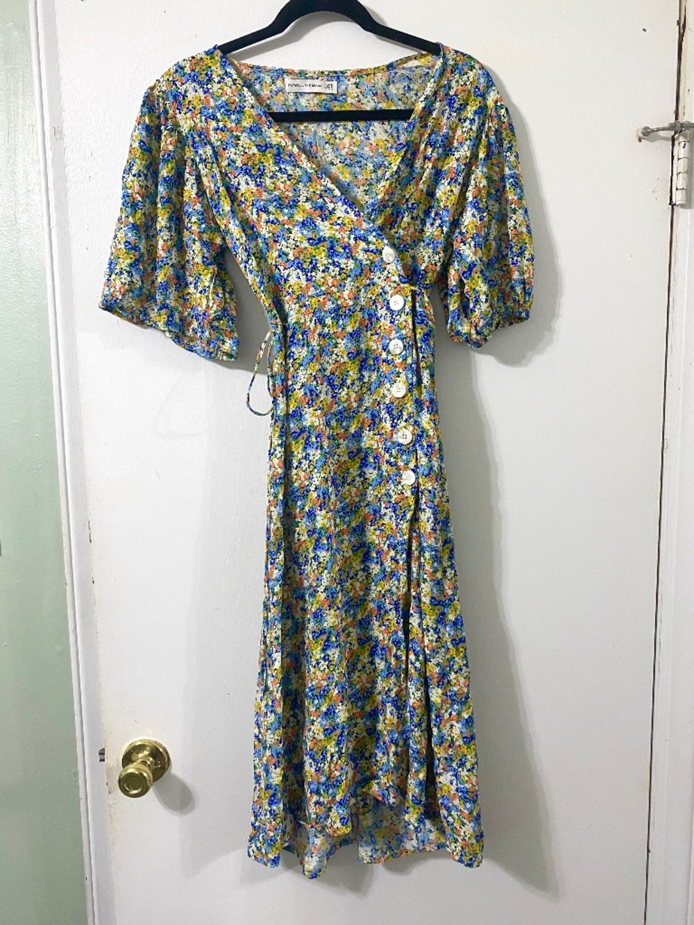 Faithfull Midi Floral Wrap Marta Dress Size 4